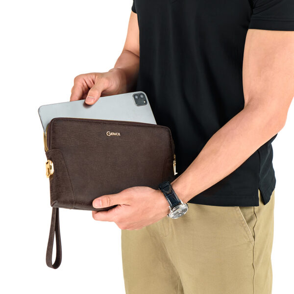 clutch cầm tay nam da bò sanffiano chà nậu ck11-27