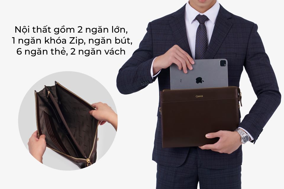 clutch dung tai lieu a4 da bo nappa cl05-25
