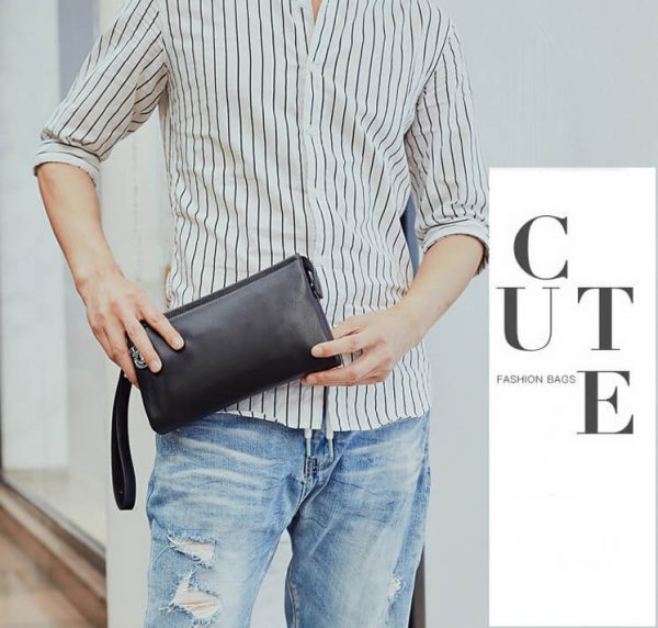 Clutch Cầm Tay Nam Da Bò Mềm CL24-6