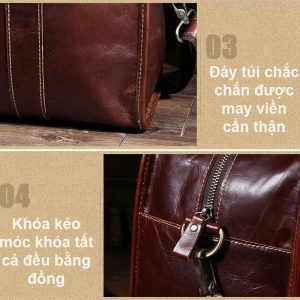 Túi Xách Du Lịch Thời Trang Da Thật DL05 -9