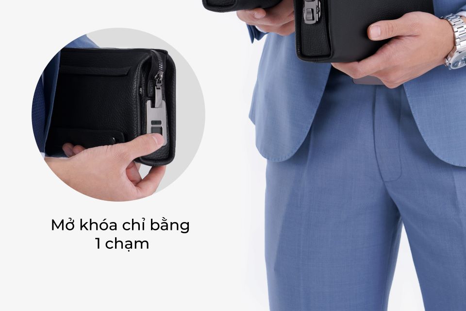 clutch cam tay nam da bo khoa van tay rb06-6