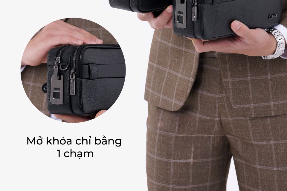 clutch cam tay deo cheo da bo van togo cao cap rb08-5