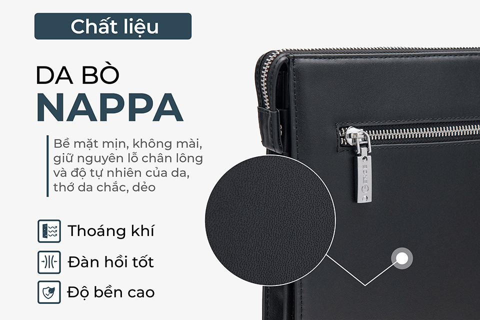 clutch dung tai lieu a4 da bo nappa cl07 mau den-15