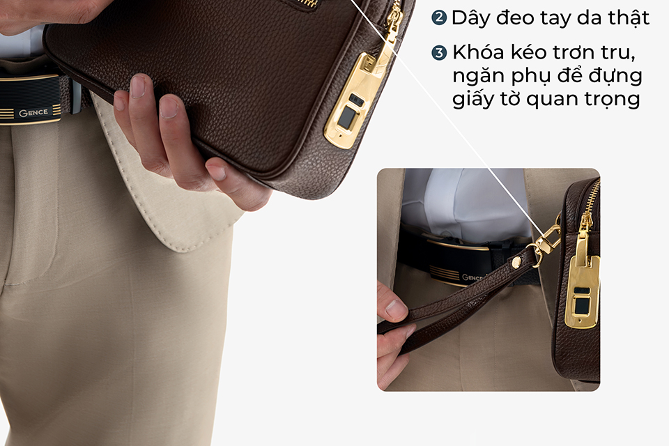 Clutch cam tay nam khoa van tay da bo to go rb05 mau nau-13