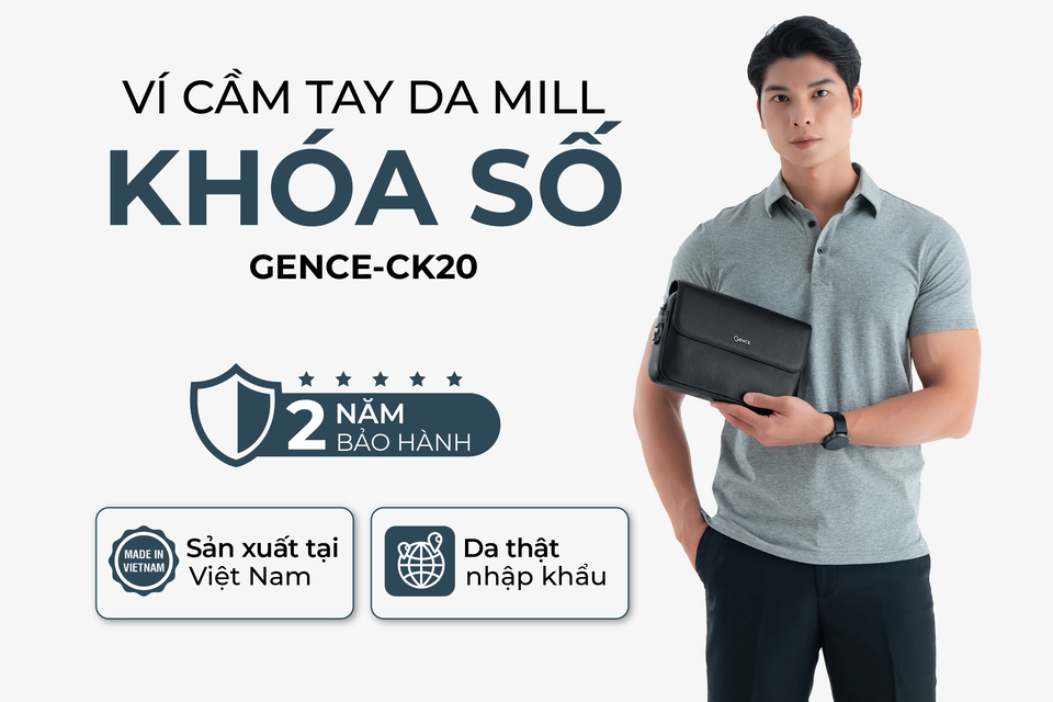 clutch cam tay nam khoa so da bo mill gence ck20-30