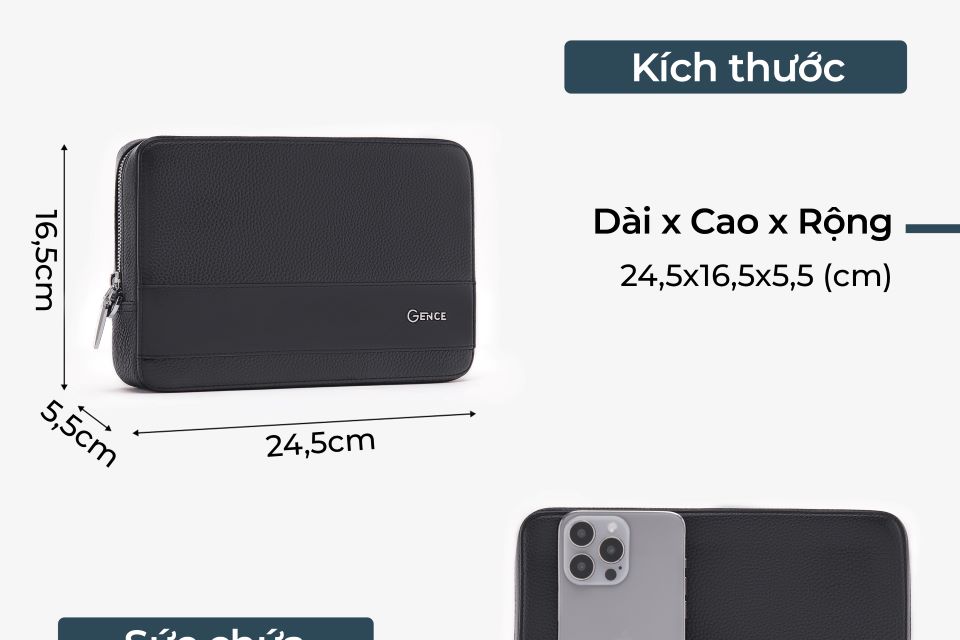 tui cam tay nam gence deo cheo da bo van mill tc01-8